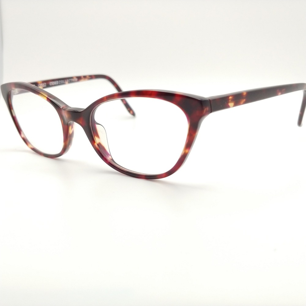 SEE Eyeglasses Women 51-19-140 Tortoiseshell Red Cat Eye 0512 Core C266 Italy